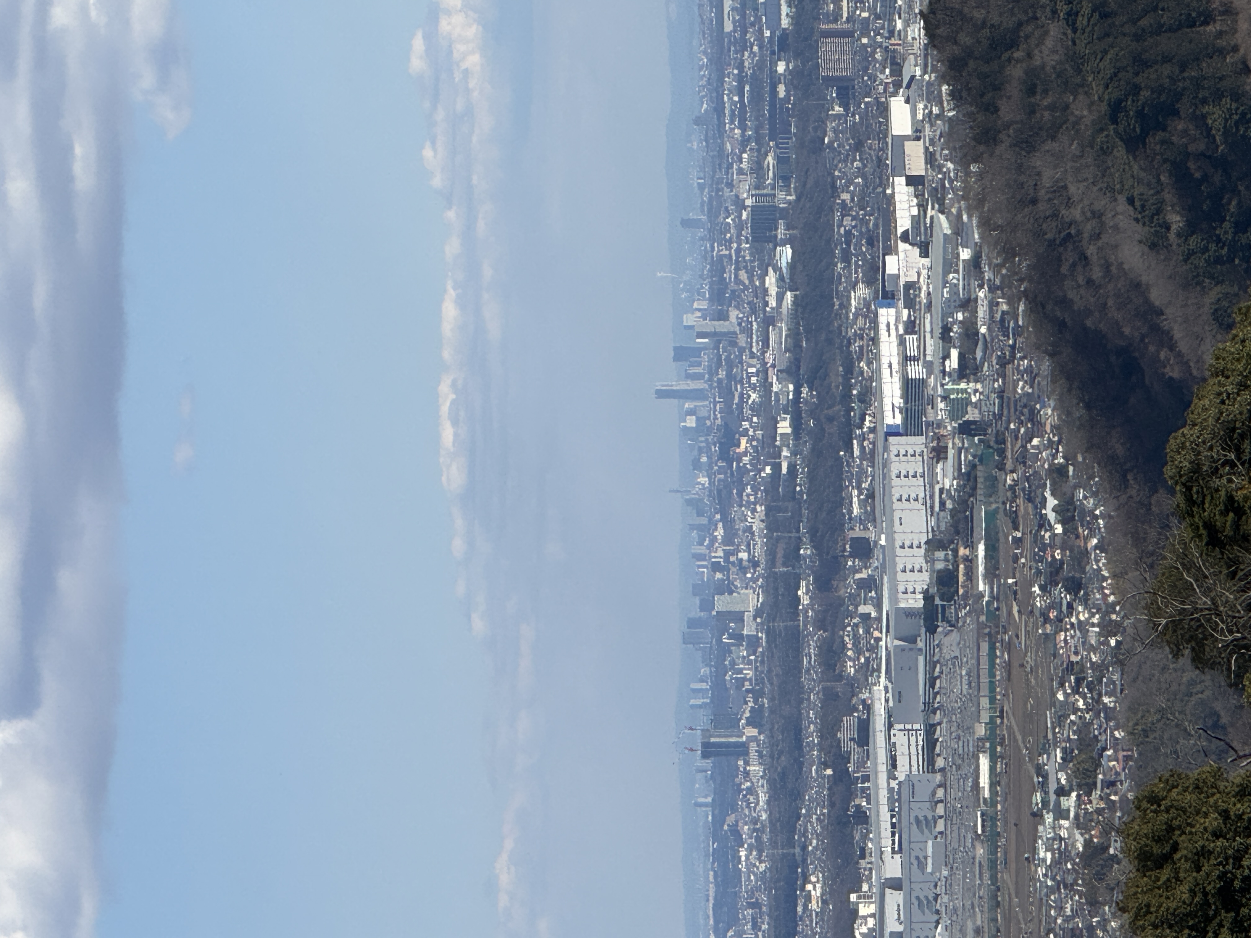 遠くの町並み